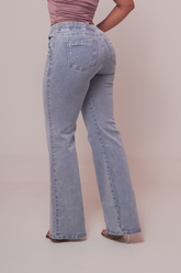 JEAN MUJER PALAZZO RESORTADO